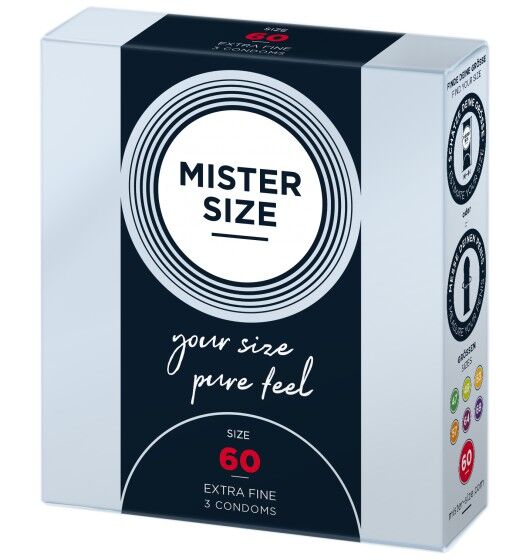 Mister.Size Condoms 60 mm 3 Pieces