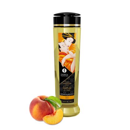 Shunga Erotic Massage Oil Stimulation / Peach 240ml