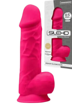 Silikonowe Dildo Model 1 21,5 Cm Fucsia Silexd