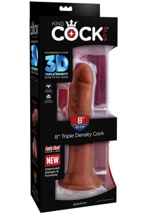 Dildo Plus 20Cm King Cock Triple Density Cock Brown Pipedream