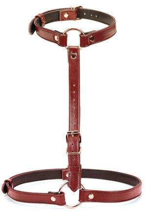 Liebe Seele uprząż Wine Red Waist Harness
