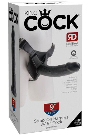 Uprząż Z Dildo 23Cm King Cock Strap On Harness 9" Cock Pipedream