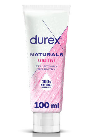 Delikatny Żel Nawilżający Na Naturalnych Składnikach Naturals Sensitive 100 Ml Durex