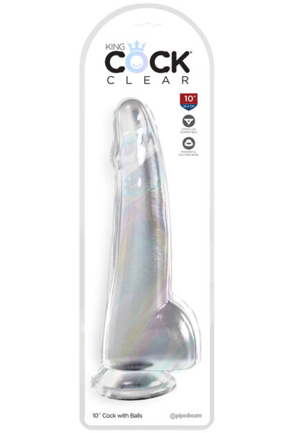 Dildo 25Cm King Cock Clear With Balls Pipedream