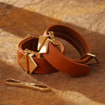 Kajdanki Ankle And Wrist Cuffs Set Brown LOCKINK - 2