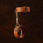 Kajdanki Ankle And Wrist Cuffs Set Brown LOCKINK - 7