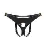 Liebe Seele uprząż Dark Secret Deluxe Leather Strap On Harness - 2