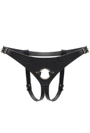 Liebe Seele uprząż Dark Secret Deluxe Leather Strap On Harness