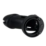 Zestaw Pasów Cnoty Denial Silicone Chastity Cage Set Black Brutus - 5