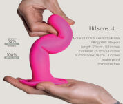 Silikonowe Dildo Premium Hitsens Model 4 Pink Adrien Lastic - 2