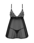 Babydoll i stringi M/L Blomentis Obsessive - 6