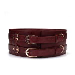 Liebe Seele pas do krępowania Wine Red Waist Cuff L Size - 2