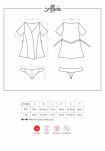 Peniuar Ze Stringami Alluria S/M Obsessive - 7