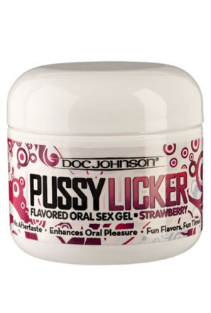 Lubrykant Do Seksu Oralnego Pussy Licker Strawberry 59Ml Doc Johnson