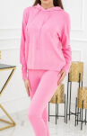 Kim Pearl Buttons PU1121 Pink Komplet dzianinowy - 2