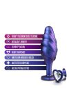 Korek Analny Matrix Bumped Bling Plug Sapphire ANAL ADVENTURES - 3