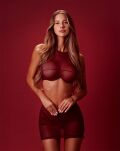 Reina Burgundy Biustonosz Xs/S Promees - 2