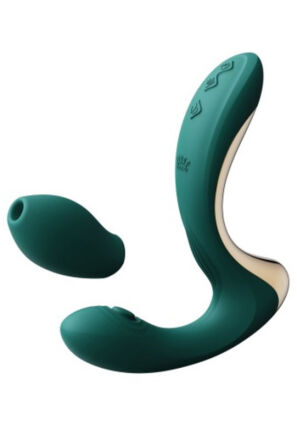 Wibrator Do Punktu G Ze Stymulatorem Talis Turquoise Green Zalo