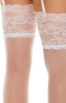 Romance stockings white Pończochy - 4
