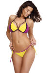 Lara M-511 Banana-Very Fuchsia Kostium Kąpielowy - 2
