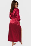 130 Plus Size Szlafrok satynowy - 2