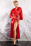 130 Plus Size Szlafrok satynowy - 3