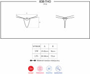 838-Tho-3 Stringi Czerwone S/M Obsessive - 7