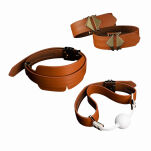 Zestaw Bdsm Bondage & Restraint Set Brown LOCKINK - 3
