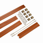 Zestaw Bdsm Bondage & Restraint Set Brown LOCKINK - 5