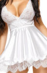 Eve chemise with mask White Komplet bielizny - 3
