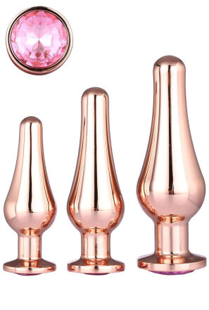 Zestaw Korków Gleaming Love Pleasure Set Rose Gold Dreamtoys