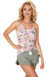 Nicola 1/2 Top Powder Pink Piżama damska - 2