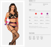 Armares Set with Garter Belt Komplet bielizny - 7