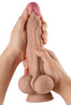 Dildo Model A 26,7 Cm Dong With Balls Pine Shaft - 4