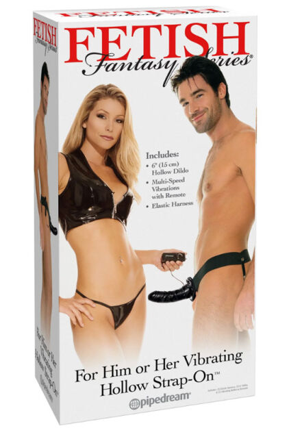 Fetish Fantasy Series For Him Or Her Vibrating Hollow Strap-On Pipedream