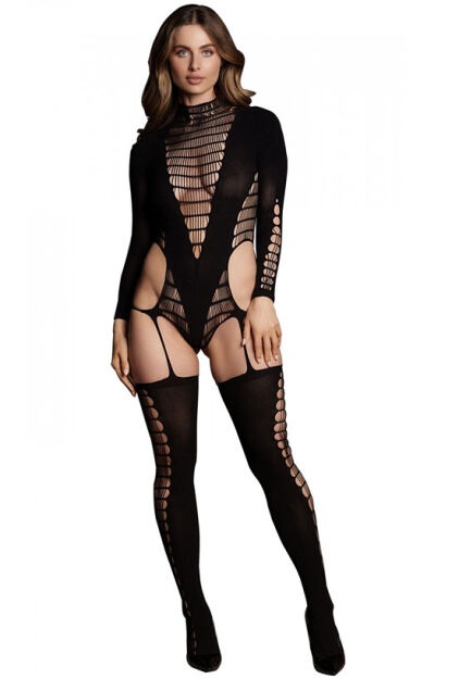 Bodystocking Kalyke Xxiii With Turtleneck Black Os Le Désir
