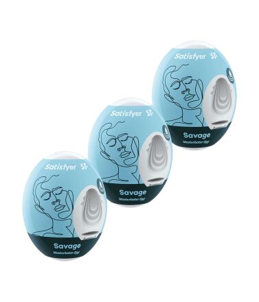 Zestaw masturbatorów Eggs set of 3 Savage Satisfyer