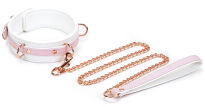 Liebe Seele obróżka White & Pink Fairy Goat Leather Collar - 2