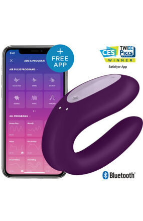 Wibrator Dla Par Double Joy Violet With App Satisfyer