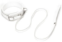 Liebe Seele obróżka ze smyczą Fuji White Collar with Leash - 2
