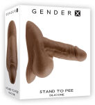 Fantom Penisa Stand To Pee Silicone Dark Flesh Gender X - 6