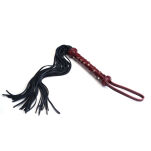 Liebe Seele pejcz Wine Red Deluxe Cow Leather Heavy Flogger - 2