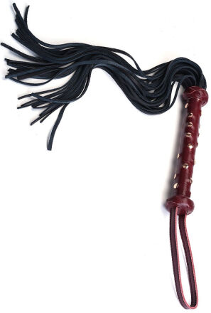 Liebe Seele pejcz Wine Red Deluxe Cow Leather Heavy Flogger