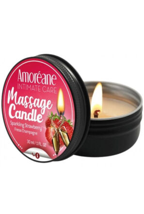 Świeca Do Masażu Massage Candle Sparkling Strawberry 30Ml Amoreane