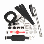 Zestaw Bdsm Bondage & Restraint Set Black LOCKINK - 4