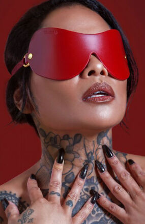 Wegańska Skórzana Opaska Na Oczy Avantgarde Blindfold Taboom