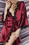 Viola Szlafrok bordowy - 3