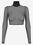 Zmysłowy Top Z Delikatnej Siateczki Karen M/L Promees - 5