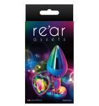 Korek Analny Rear Assets Heart M Mulitcolor NS Novelties - 2