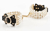 Kajdanki na nadgarstki BDSM Soirée Pearl Handcuffs Guilty Pleasure - 7